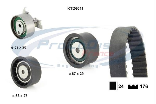 PROCODIS FRANCE Комплект ремня ГРМ KTD6011